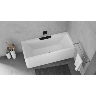 CASCATA R MONOLITH obdĺžniková vaňa 180x80x60cm, kaskáda čierna 60688