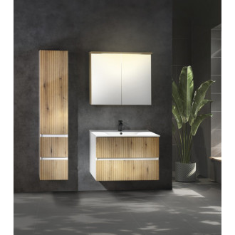PANEDA STRIP skrinka vysoká 35x165x31cm, ľavá/pravá, dub emporio PN265 59251