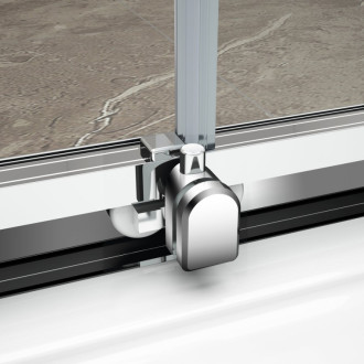 EASY polkruhová sprchová zástena 900x900mm, číre sklo 59167