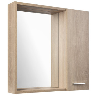ZOJA/KERAMIA FRESH STRIP galerka s LED osvetlením, 60x60x14cm, pravá, dub platín 61033