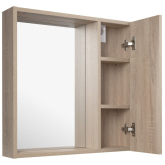 ZOJA/KERAMIA FRESH STRIP galerka s LED osvetlením, 60x60x14cm, pravá, dub platín 61033