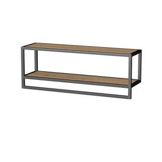 OXO ALU 90x33cm polica, čierna, LTD OXOALUL9033B