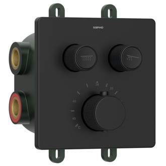 SMARTSELECT podomietková sprchová termosť batéria, box, čierna mat UBC-RP042B 53061