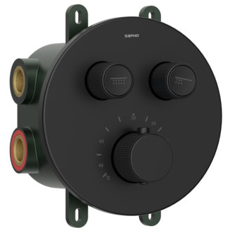 SMARTSELECT podomietková sprchová termosť batéria, box, čierna mat UBC-RP032B 53122