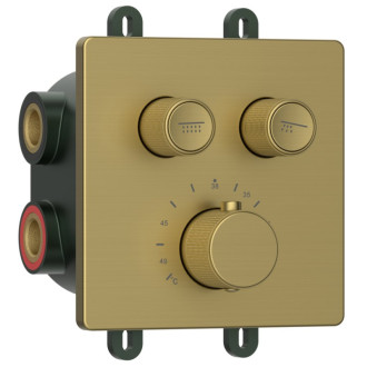 SMARTSELECT podomietková sprchová termostbatérie, box, zlato mat UBC-RP032GB 53123