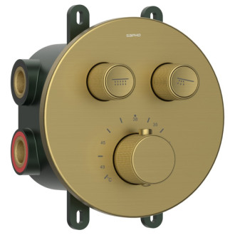 SMARTSELECT podomietková sprchová termostbatérie, box, zlato mat UBC-RP032GB 53123