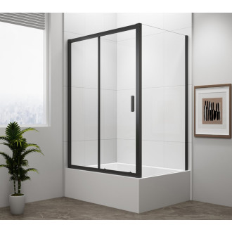 DEEP BLACK bočná stena 750x1650mm, číre sklo 55505