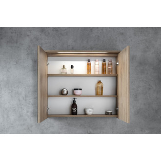 KAWA STRIP galerka s LED osvetlením 80x70x22cm, dub emporio WGL38S WGL38S 56031