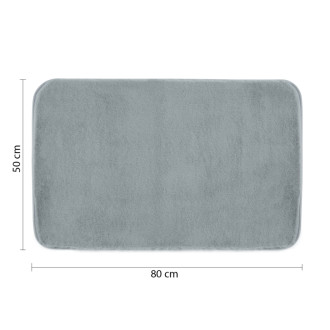 FUZZY kúpeľňová predložka, 50x80cm, 100% polyester, protišmyk, azzuro 96FY508062 57790