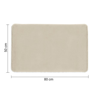 FUZZY kúpeľňová predložka, 50x80cm, 100% polyester, protišmyk, tortora 96FY508066 57791