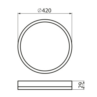 AZPO stropné LED svietidlo, ø 420mm, 22W, IP54, biela