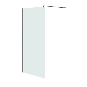 Cersanit Mille spŕch. kút Walk-In čierny 100x200 číre sklo S161-003