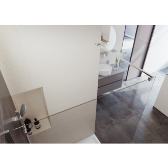 Cersanit Mille spŕch. kút Walk-In chróm 100x200 číre sklo S161-001