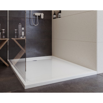 Cersanit Mille spŕch. kút Walk-In chróm 100x200 číre sklo S161-001