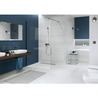 Cersanit Mille spŕch. kút Walk-In chróm 100x200 číre sklo S161-001