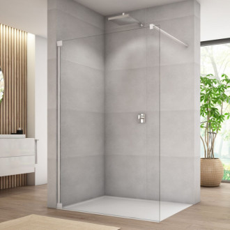 RONAL WALK IN CADURA Walk-in pevná stena biela mat číre CAT4SM20907