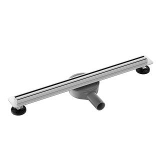 CERANO - Sprchový odtokový žľab Slim, so sifónom, otočný 360 ° - nerez - 114 cm
