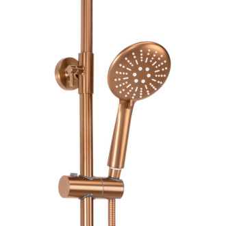 REA Lungo sprchový set s termostatom, kartáčovaná meď -P8807 REA-P8807