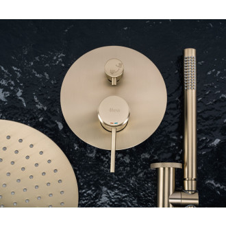 REA Podomietková sprchová sada Lungo Grip Gold Brush + BOX REA-P8950