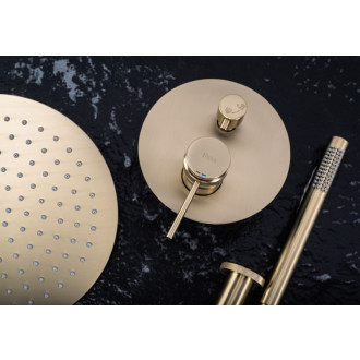 REA Podomietková sprchová sada Lungo Grip Gold Brush + BOX REA-P8950