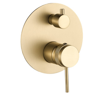 REA Podomietková sprchová sada Lungo Grip Gold Brush + BOX REA-P8950