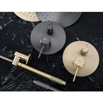 REA Podomietková sprchová sada Lungo Grip Gold Brush + BOX REA-P8950