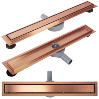 REA Odtokový žľab Neox pre Brushed Copper 100 -G4804 REA-G4804