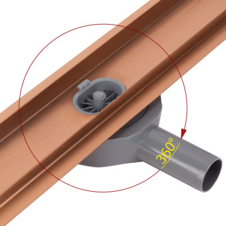 REA Odtokový žľab Neox pre Brushed Copper 100 -G4804 REA-G4804