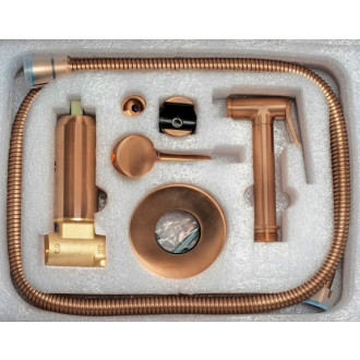 REA Podomietková bidetová batéria LUNGO LOOP Copper Brush -B6314 REA-B6314