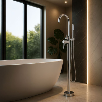 REA Voľne stojace batérie Lungo Chrome REA-B7497