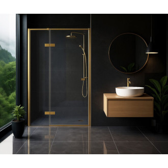 REA Sprchové dvere Atlas 90 Brush Gold KPL-K4671