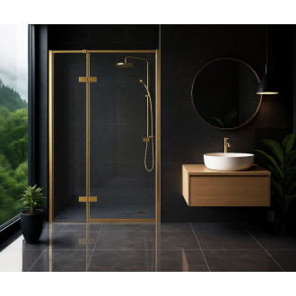 REA Sprchové dvere Atlas 90 Brush Gold KPL-K4671