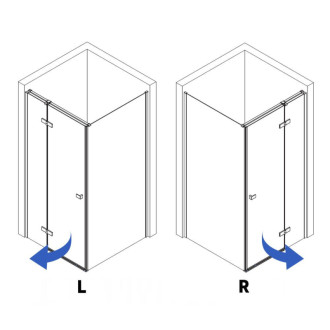 REA Sprchovací kút Atlas 100x90 Chrome KPL-K4464