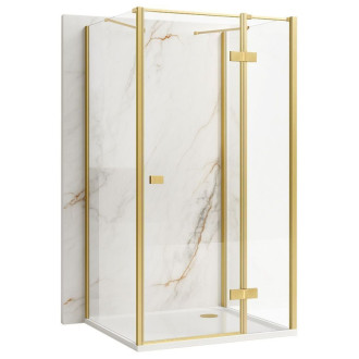 REA Sprchovací kút Atlas 120x100 Brush Gold KPL-K4977