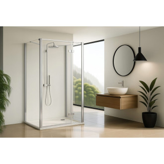 REA Sprchovací kút Atlas 120x90 Chrome KPL-K4868