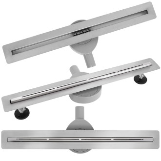 REA Odtokový žľab FILO Nickel Brush 70 KPL-G6801
