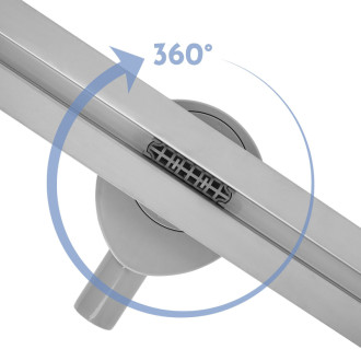 REA Odtokový žľab FILO Nickel Brush 70 KPL-G6801