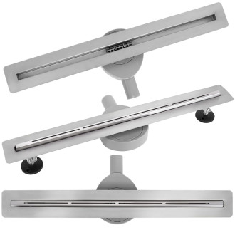 REA Odtokový žľab FILO Nickel Brush 60 KPL-G6800
