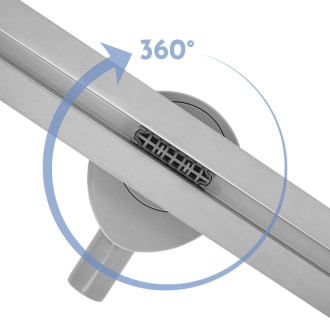 REA Odtokový žľab FILO Nickel Brush 60 KPL-G6800