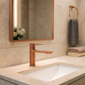 REA Umývadlová batéria STORM - COPPER BRUSH nízka REA-B3001