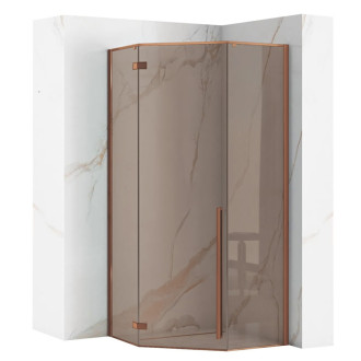 REA Sprchovací kút DIAMOND 90x90 COPPER BRUSH REA-K6966