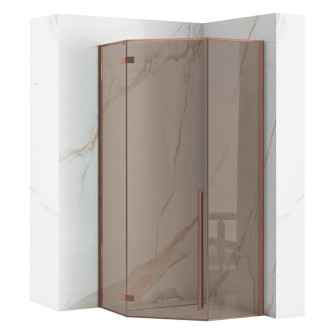 REA Sprchovací kút DIAMOND 90x90 COPPER BRUSH KPL-K7966
