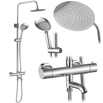 REA Sprchová sada s termostatom LUNGO Diamond - Chrome REA-P5961