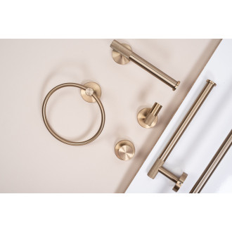 REA Kúpeľňový vešiak Ring 6610 Brush Gold REA-98012