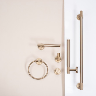 REA Kúpeľňový vešiak Ring 6610 Brush Gold REA-98012