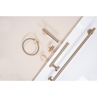 REA Kúpeľňový vešiak Ring 6610 Brush Gold REA-98012