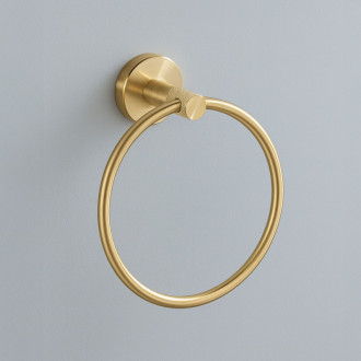 REA Kúpeľňový vešiak Ring 6610 Brush Gold REA-98012