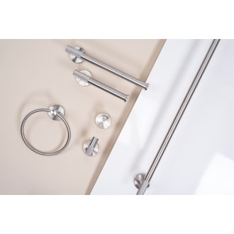 REA Kúpeľňový vešiak Ring 6610 Brush Nickel REA-98011