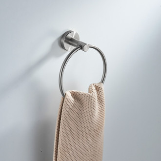 REA Kúpeľňový vešiak Ring 6610 Brush Nickel REA-98011