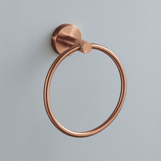 REA Kúpeľňový vešiak Ring 6610 Brush Copper REA-98010